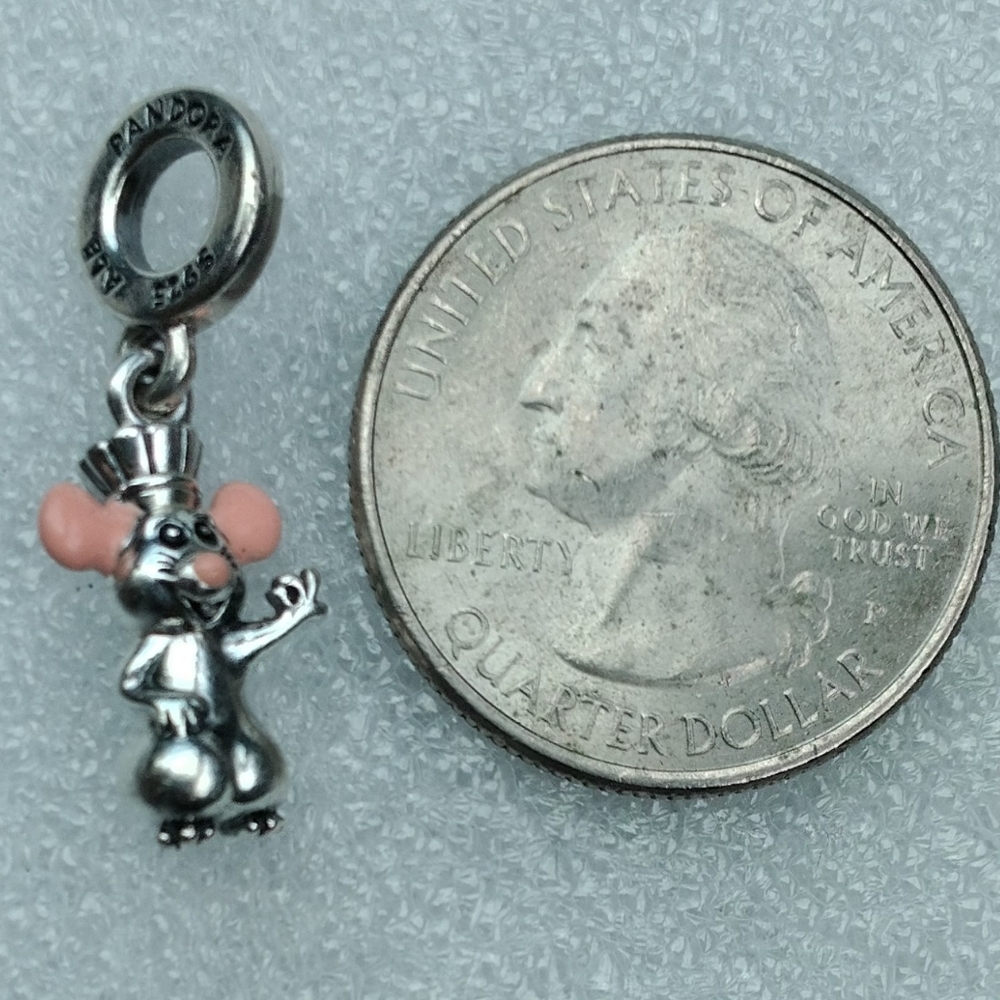 Pandora Disney Pixar Sterling Silver Stamped Bracelet Charm